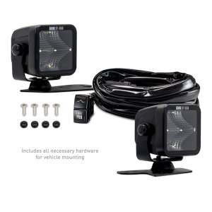 Ford Bronco Light Pods - Ditch - Borne Off-Road - 3x3 Flood (2pc) - `21-`27